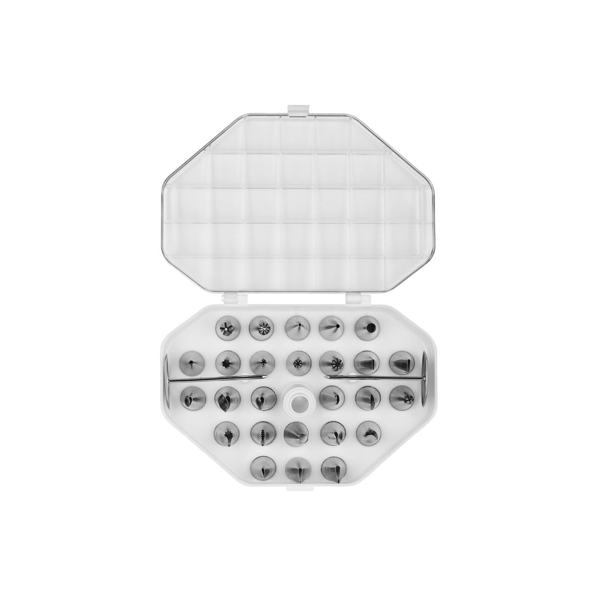 CHEF INOX DECORATING TUBE SET 26pc NICKLE PLATED