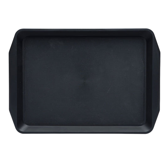 CHEF INOX RECT BAR TRAY NON SLIP PP BLACK 430x300x30mm