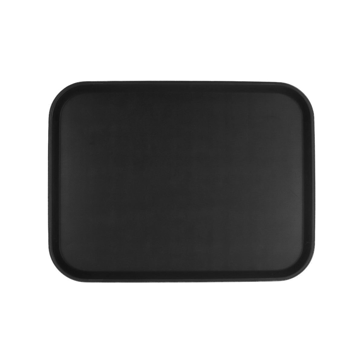 CHEF INOX RECT TRAY NON SLIP PLASTIC 380x510mm BLACK