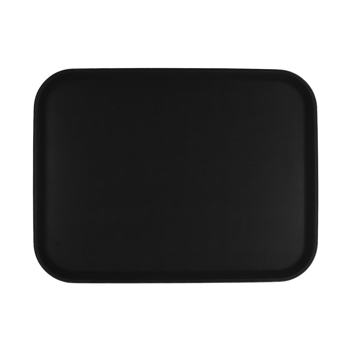 CHEF INOX RECT TRAY NON SLIP PLASTIC 405x550mm BLACK