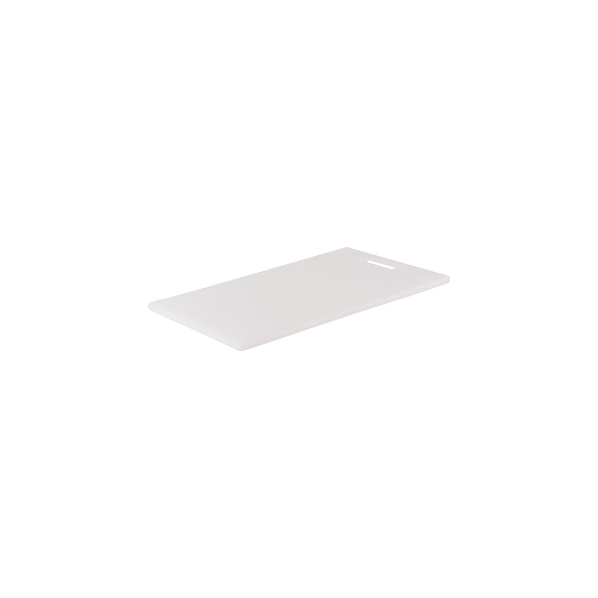 CHEF INOX CUTTING BOARD HACCP w/HDL PE 205x355x12mm WHITE