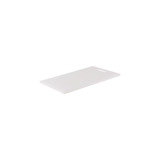 CHEF INOX CUTTING BOARD HACCP w/HDL PE 205x355x12mm WHITE