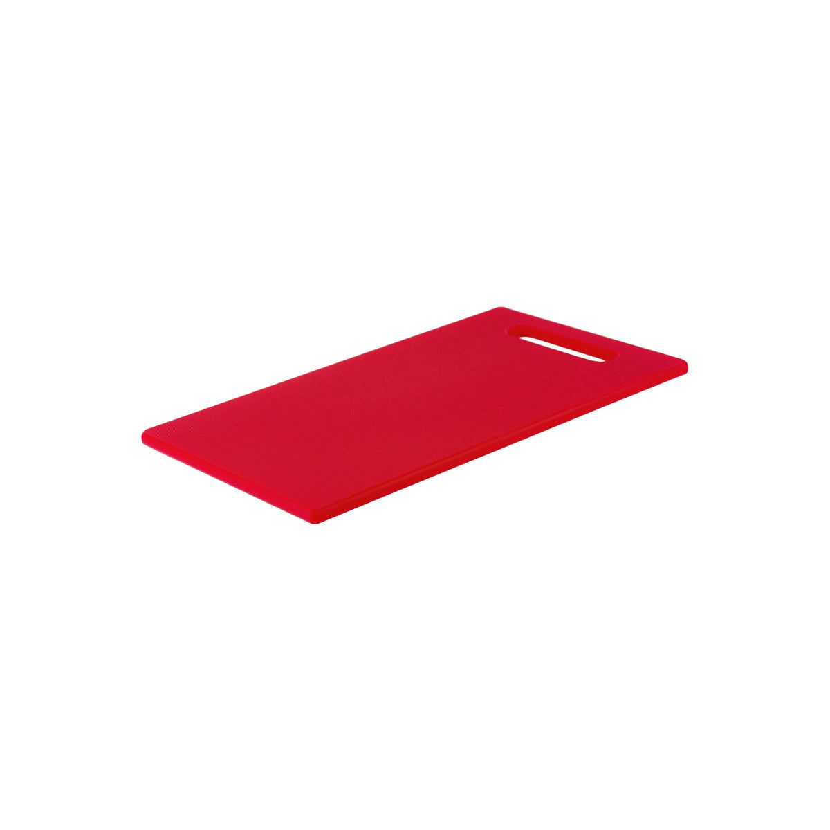 CHEF INOX CUTTING BOARD HACCP w/HDL PE 300x450x12mm RED