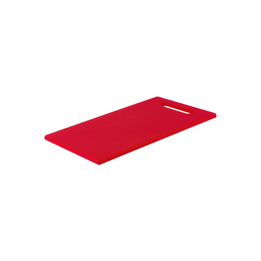 CHEF INOX CUTTING BOARD HACCP w/HDL PE 300x450x12mm RED