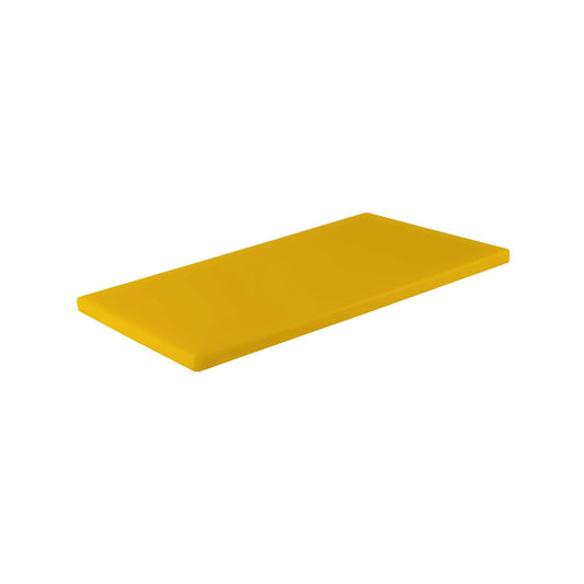 CHEF INOX CUTTING BOARD HACCP PE 380x510x12mm YELLOW