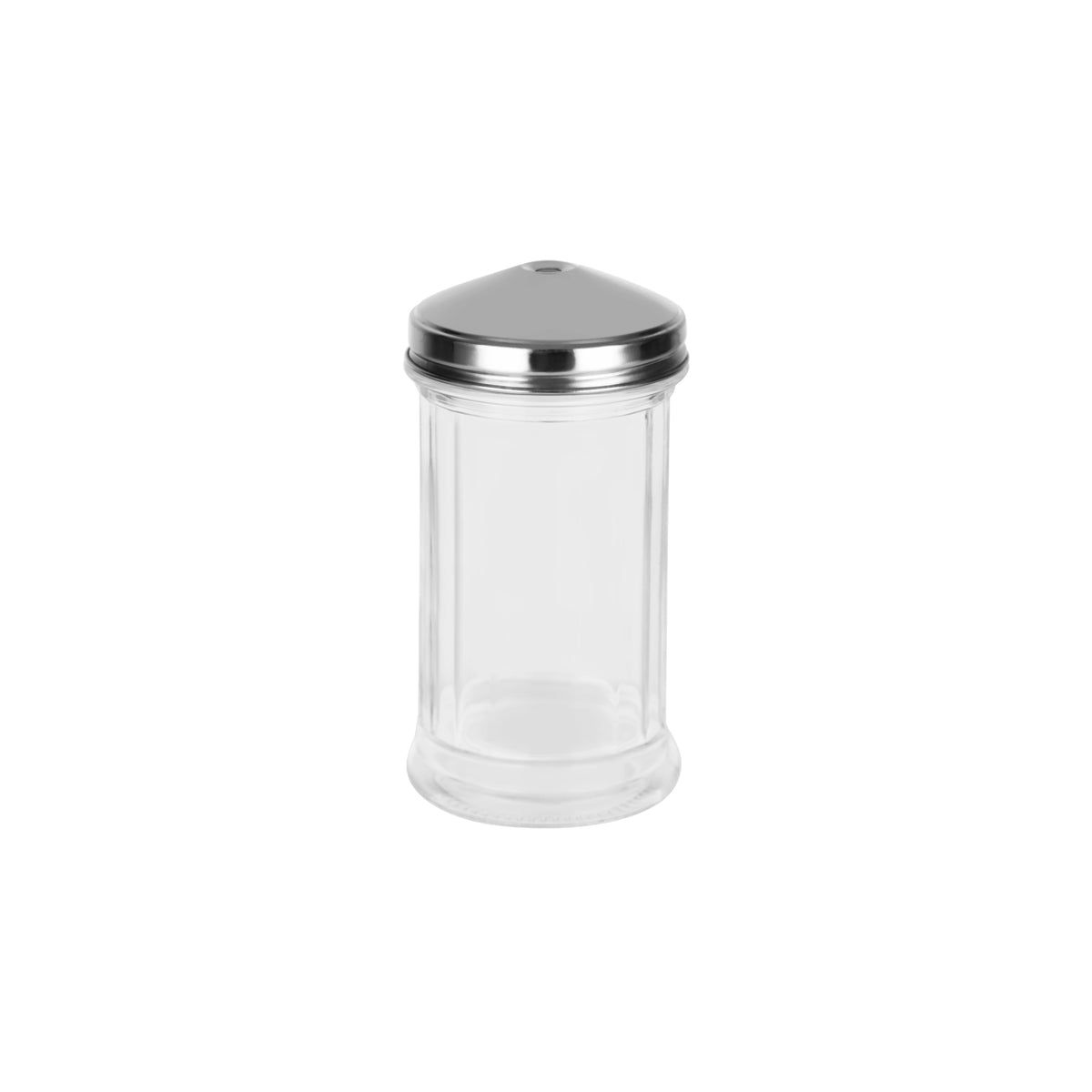 CHEF INOX SUGAR DISPENSER CENTRE POUR GLASS w/S/S LID 140mm