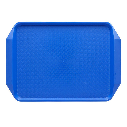 CHEF INOX RECT FAST FOOD TRAY PP 425x300x35mm BLUE