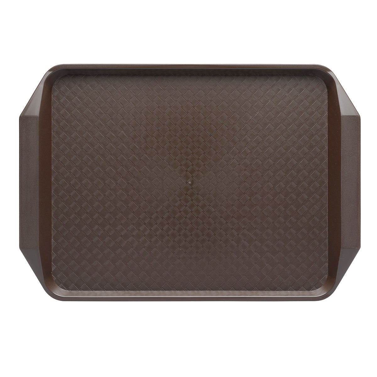 CHEF INOX RECT FAST FOOD TRAY PP 425x300x35mm BROWN