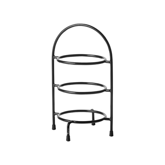 CHEF INOX 3-TIER ROUND DISPLAY STAND155x185x350mm BLACK