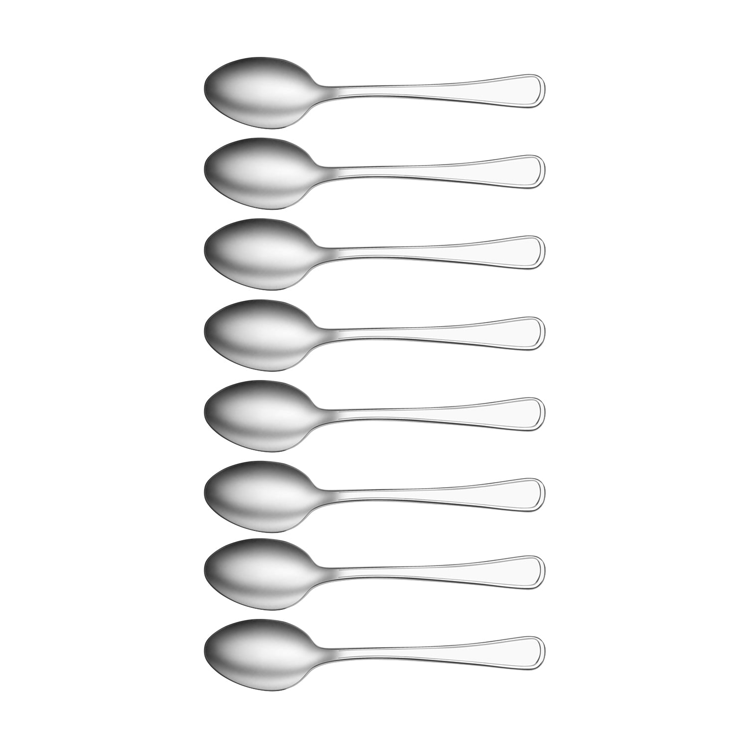 TABLEKRAFT OXFORD TEASPOON SET 8pc 18/10 135mm