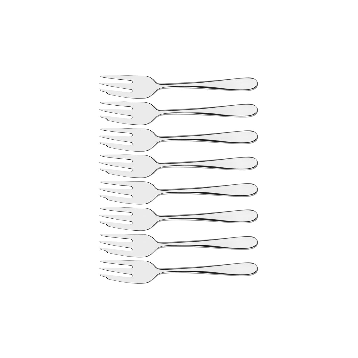 TABLEKRAFT GABLE CAKE FORK SET 8pc 18/10 145mm