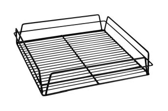 Glass Basket 355x355x75mm Pvc Black