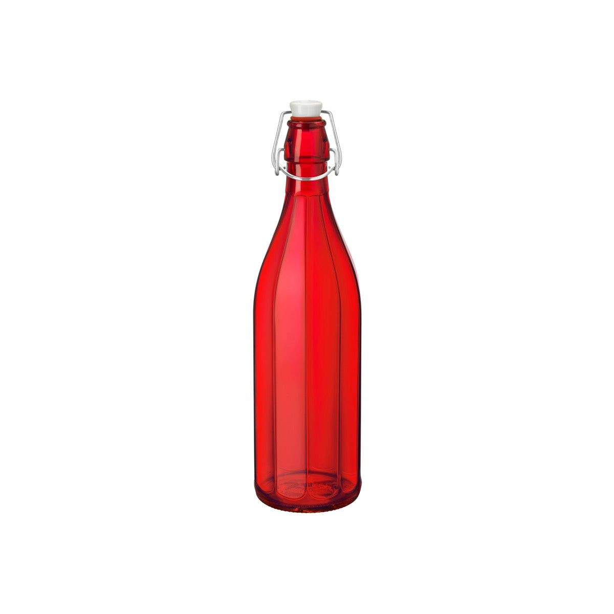 Bormioli Rocco Oxford Bottle W/Top 1.0Lt Red