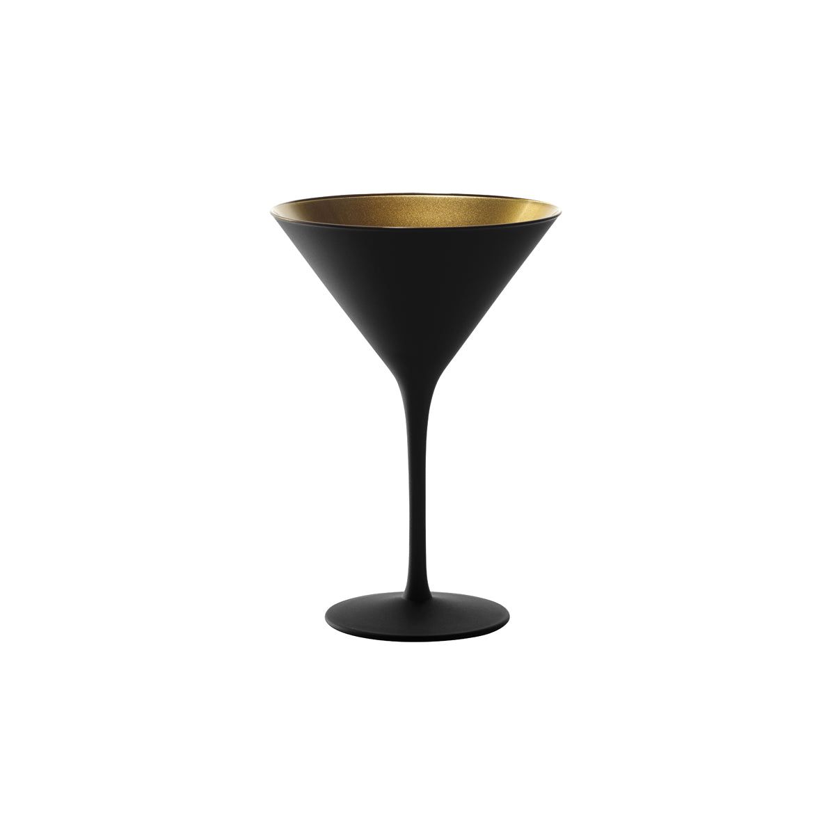 STOLZLE OLYMPIC COCKTAIL GLASS 240ml MATT BLACK/GOLD