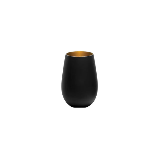 STOLZLE OLYMPIC TUMBLER 465ml MATT BLACK/GOLD