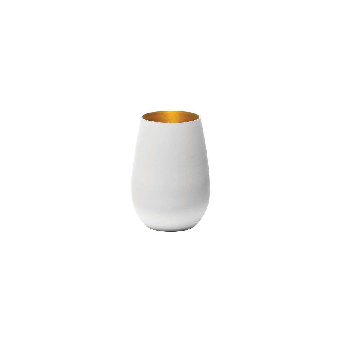 STOLZLE OLYMPIC TUMBLER 465ml MATT WHITE/GOLD