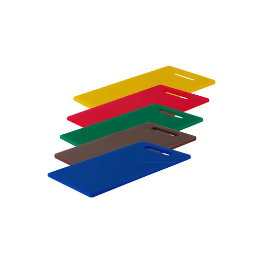 CHEF INOX CUTTING BOARD w/HDL PE COL SET 5pc 230x380x12mm