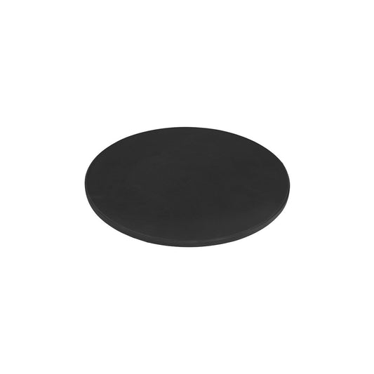 CHEF INOX ROUND CUTTING BOARD PE 350x13mm BLACK