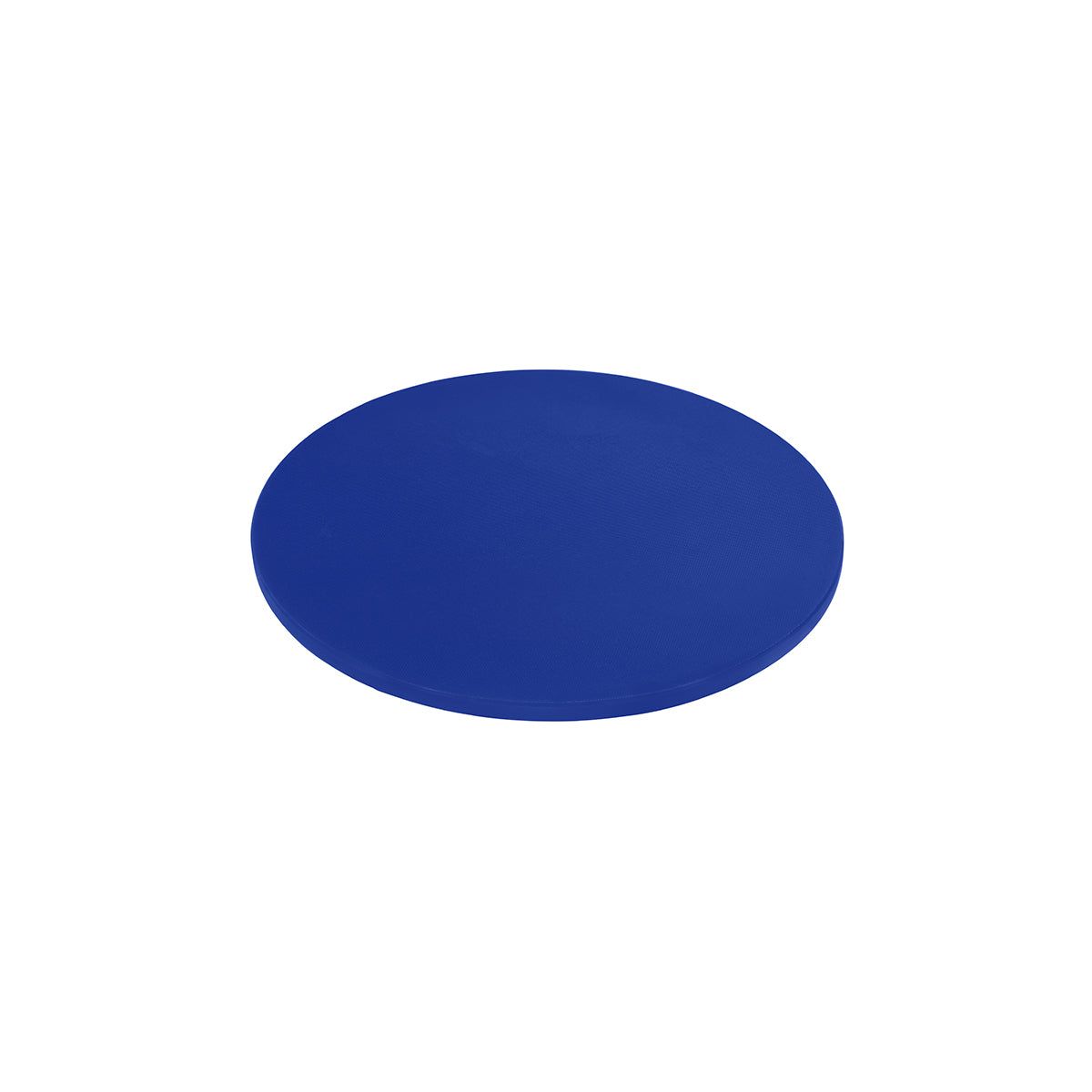 CHEF INOX ROUND CUTTING BOARD PE 350x13mm BLUE