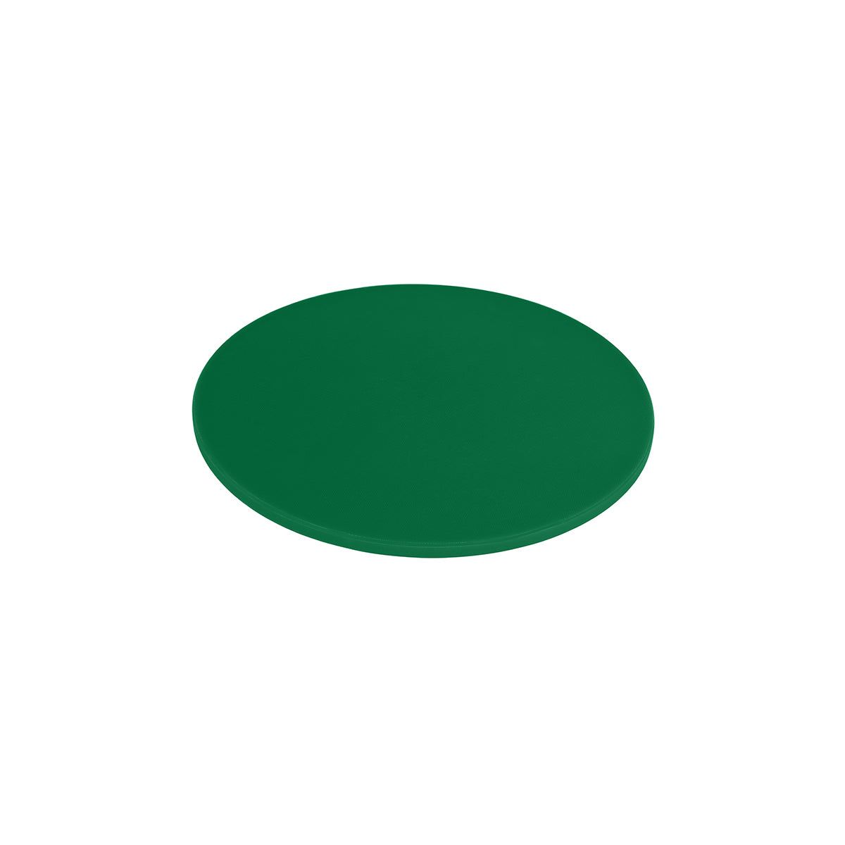 CHEF INOX ROUND CUTTING BOARD PE 350x13mm GREEN
