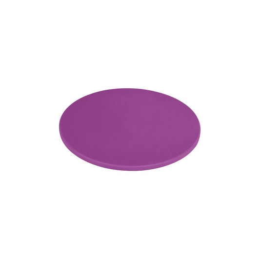 CHEF INOX ROUND CUTTING BOARD PE 350x13mm PURPLE