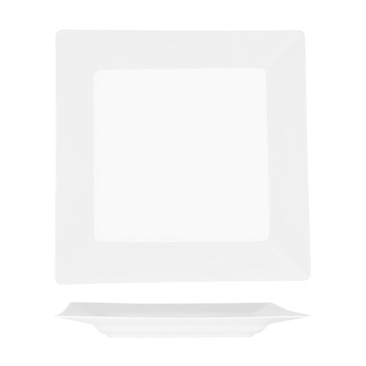 SUPERWARE SQUARE PLATE W/RIM 400mm  (20185)