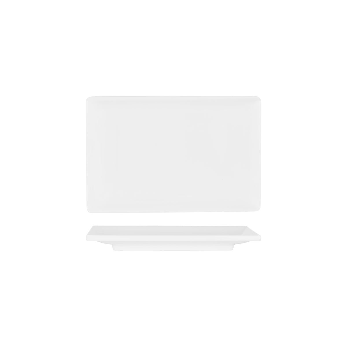 SUPERWARE SUSHI/RECT PLATE FOOTED 230x155mm (20150)
