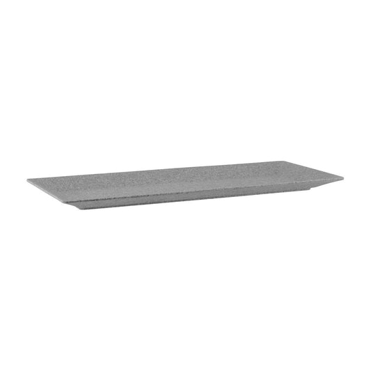 JAB CONCRETE MATT RECTANGULAR PLATTER RAISED RIM 480mmX200mm