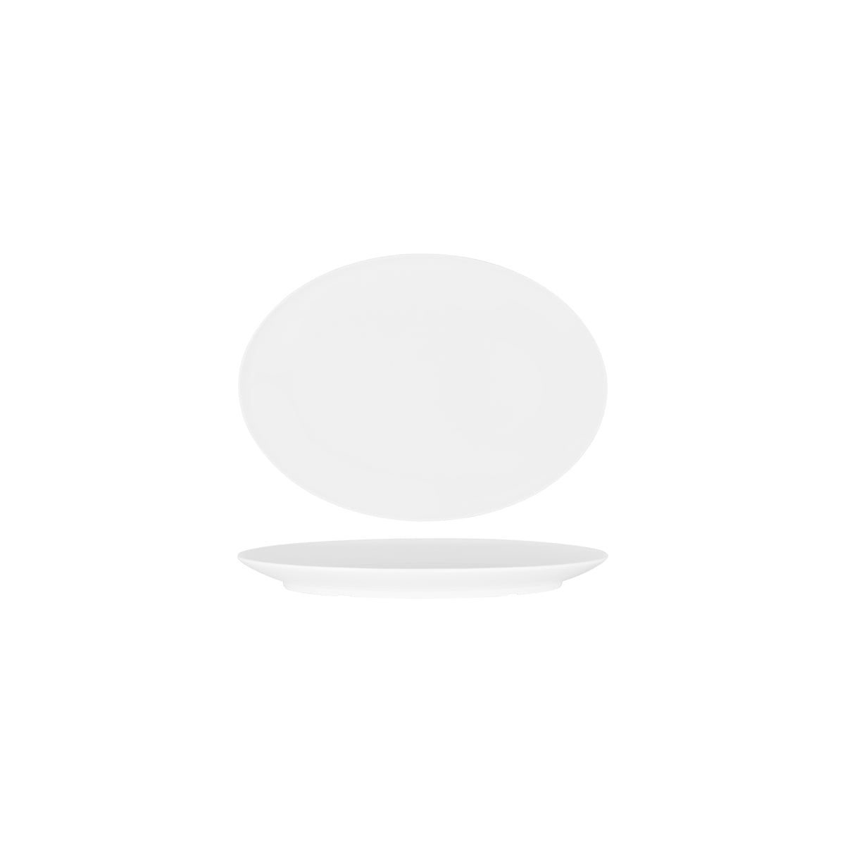 SUPERWARE OVAL PLATTER 200mm COUPE WHITE
