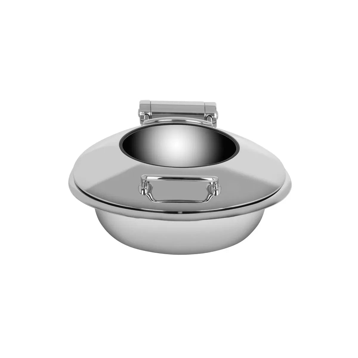 CHEF INOX ULTRA ROUND CHAFER w/GLASS LID 18/8 LARGE