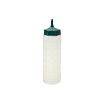 Sauce Bottle Coloured Lids 750ml green