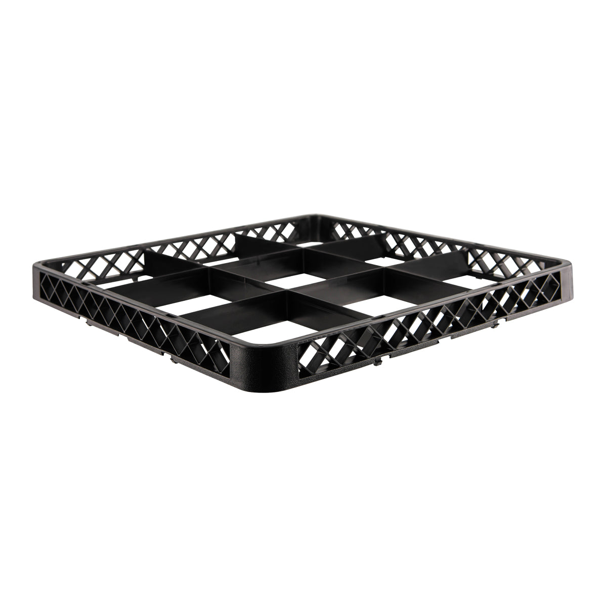 CHEF INOX WASHRACK-EXTENDER 9-COMP BLACK 490x490x44mm
