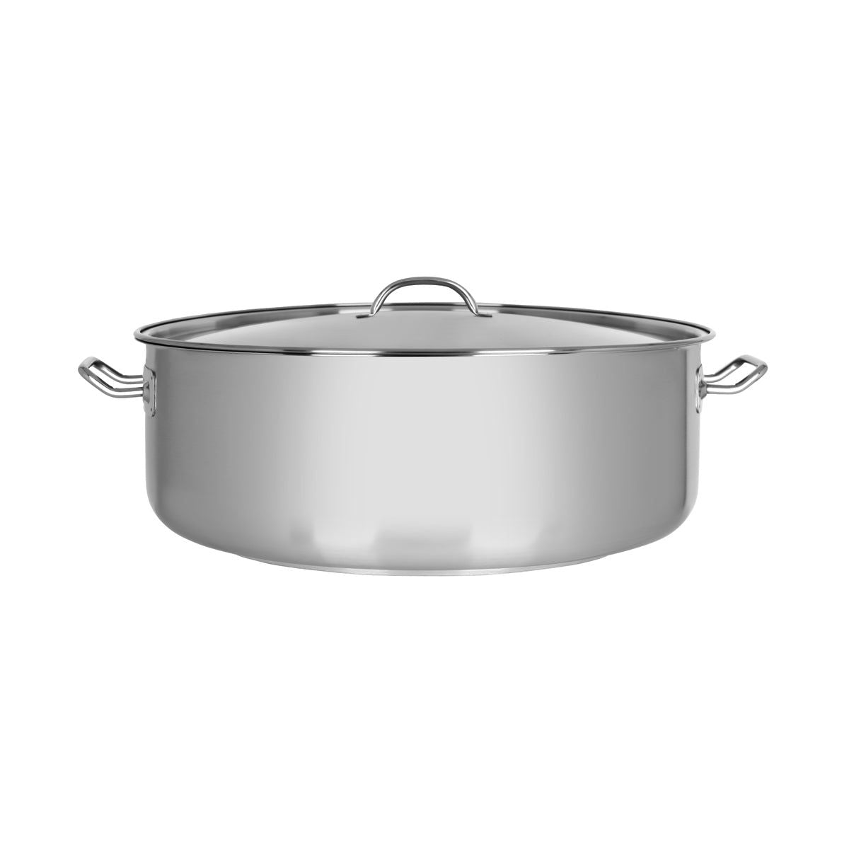 CHEF INOX ELITE CASSEROLE w/LID 18/10 450x160mm 25lt