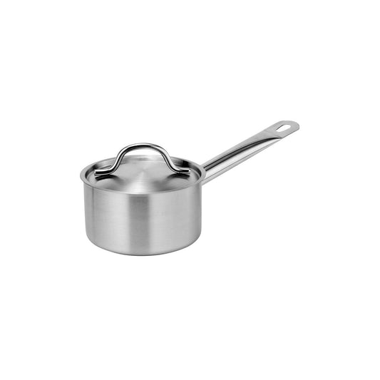 FORCE SAUCEPAN w/LID 140x85mm SS TRI-PLY 1.3lt