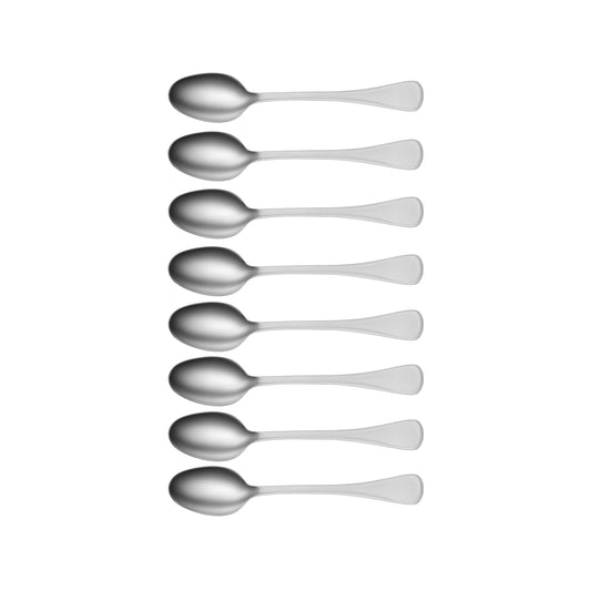 TABLEKRAFT ELITE TEASPOON SET 8pc 18/10 142mm