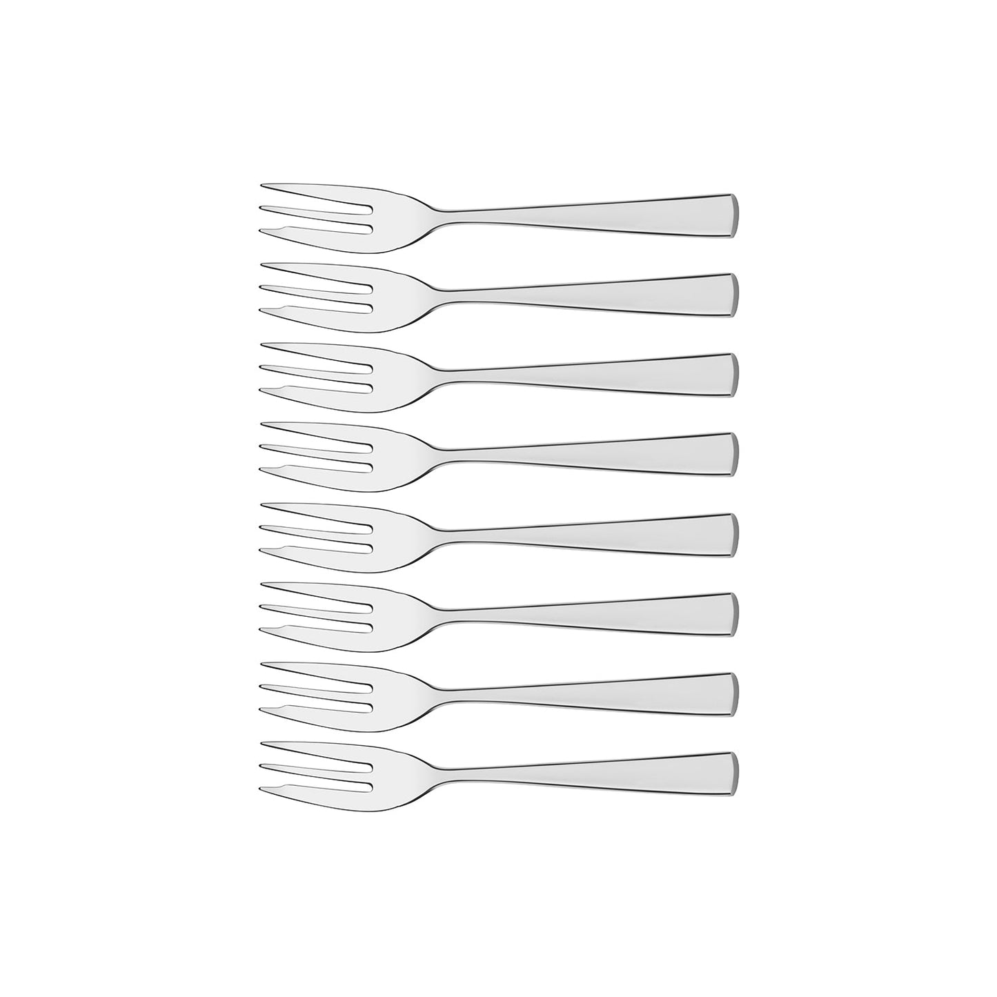 TABLEKRAFT STRAND CAKE FORK SET 8pc 18/10 147mm