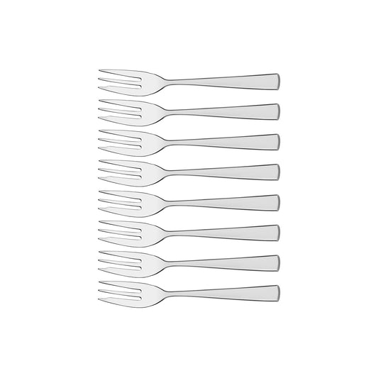 TABLEKRAFT STRAND CAKE FORK SET 8pc 18/10 147mm