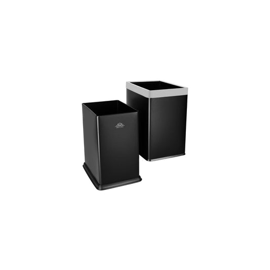 NOBLE & PRICE RECTANGUL BLK BIN w/SS TOP 8.8lt 235x175x280mm