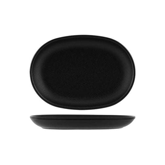 TABLEKRAFT TK BLACK OVAL SERVING PLATTER 310x215mm BLACK