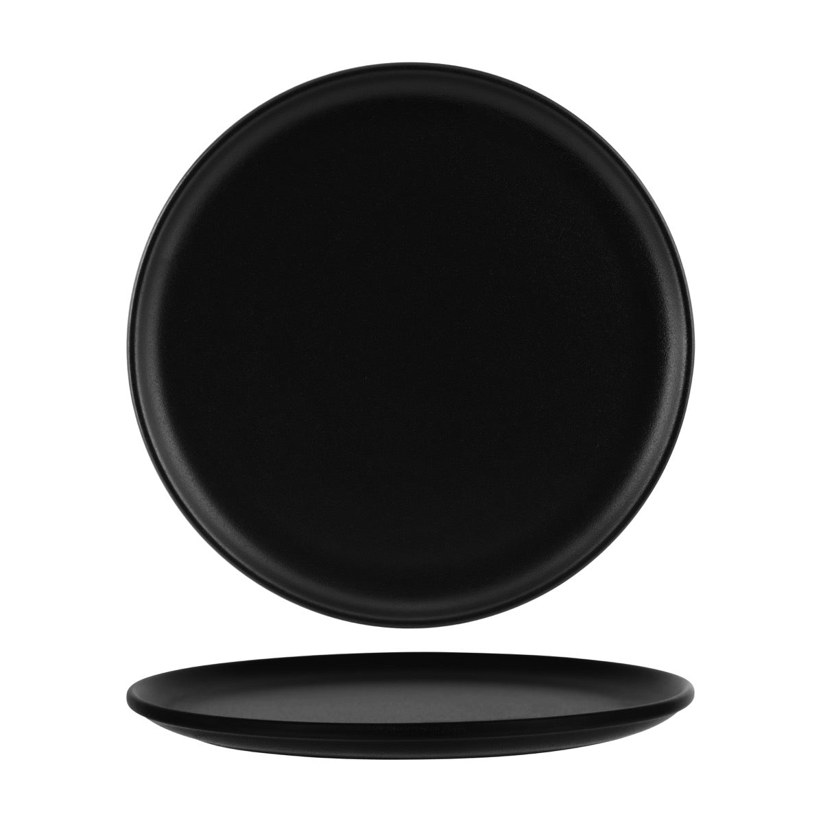 TABLEKRAFT TK BLACK ROUND COUPE PLATTER 330x10mm BLACK