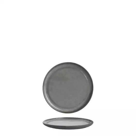 Gembrook Grey Round Flat Coupe Plate 200mm Pack of 6