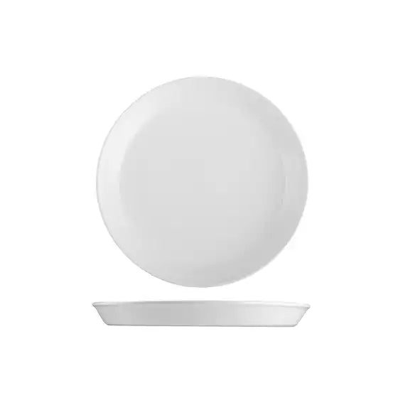Finn White Round Tapered Plate - 230mm