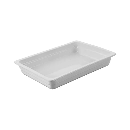 CHEF INOX GASTRONORM DISH PORCELAIN 2/3 SIZE 354x325x65mm