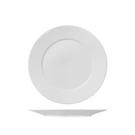 Ariane Serenity Round Plate Flat Wide Rim 250mm (pack of 12)