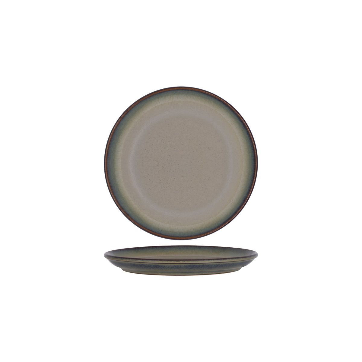 TABLEKRAFT ARTISTICA RND PLATE ROLLED EDGE 220mm CANVAS