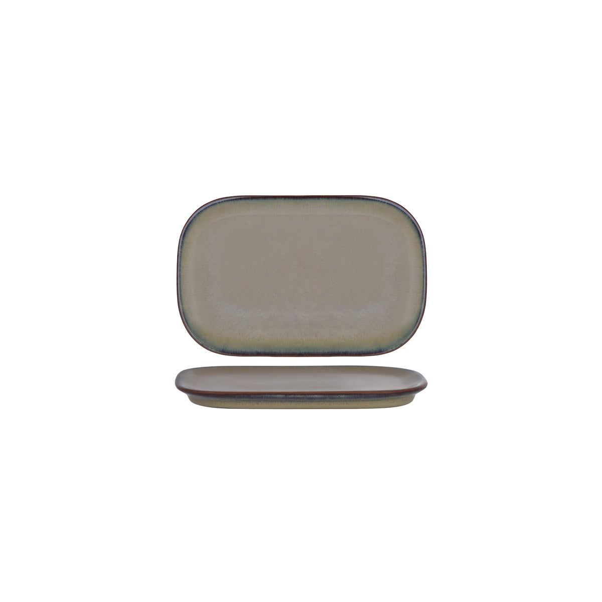 TABLEKRAFT ARTISTICA RECT COUPE PLATE 220x140mm CANVAS