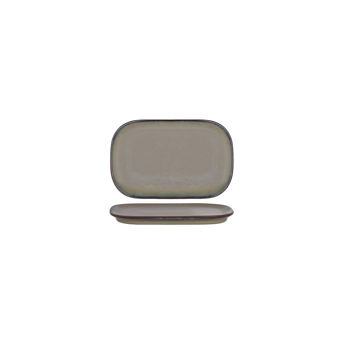 TABLEKRAFT ARTISTICA RECT COUPE PLATE 170x110mm CANVAS