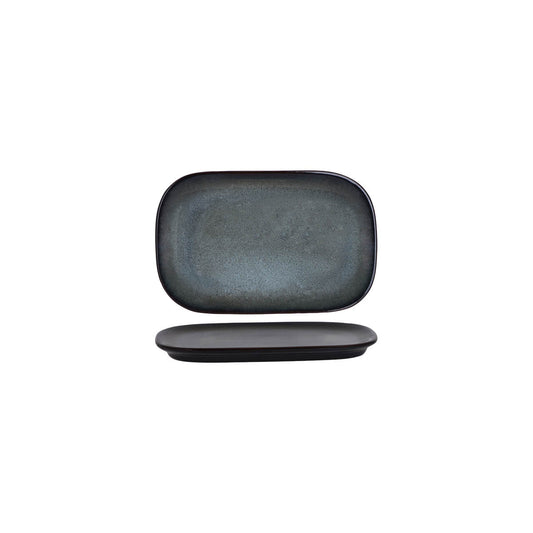 TABLEKRAFT ARTISTICA RECT COUPE PLATE 220x140mm PEWTER