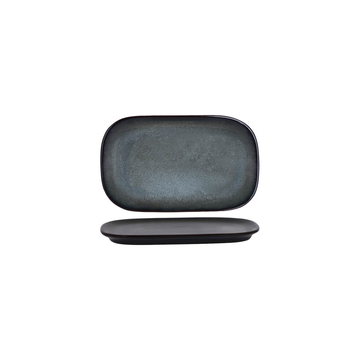 TABLEKRAFT ARTISTICA RECT COUPE PLATE 250x140mm PEWTER