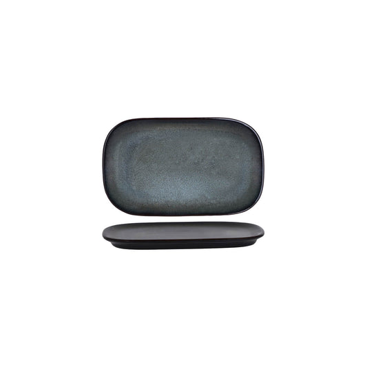 TABLEKRAFT ARTISTICA RECT COUPE PLATE 250x140mm PEWTER